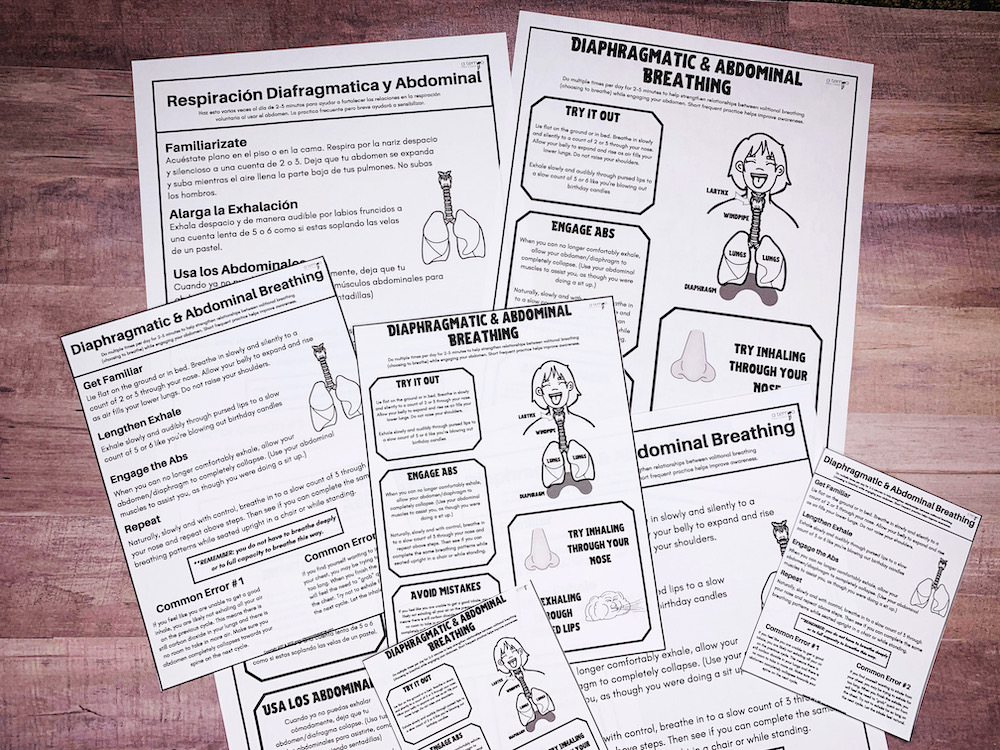 Abdominal & Diaphragmatic Breathing Handout - Image 2