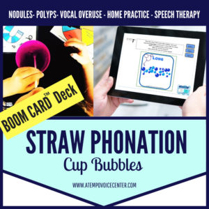 BOOM Cards™ Voice Therapy Cup Bubbles