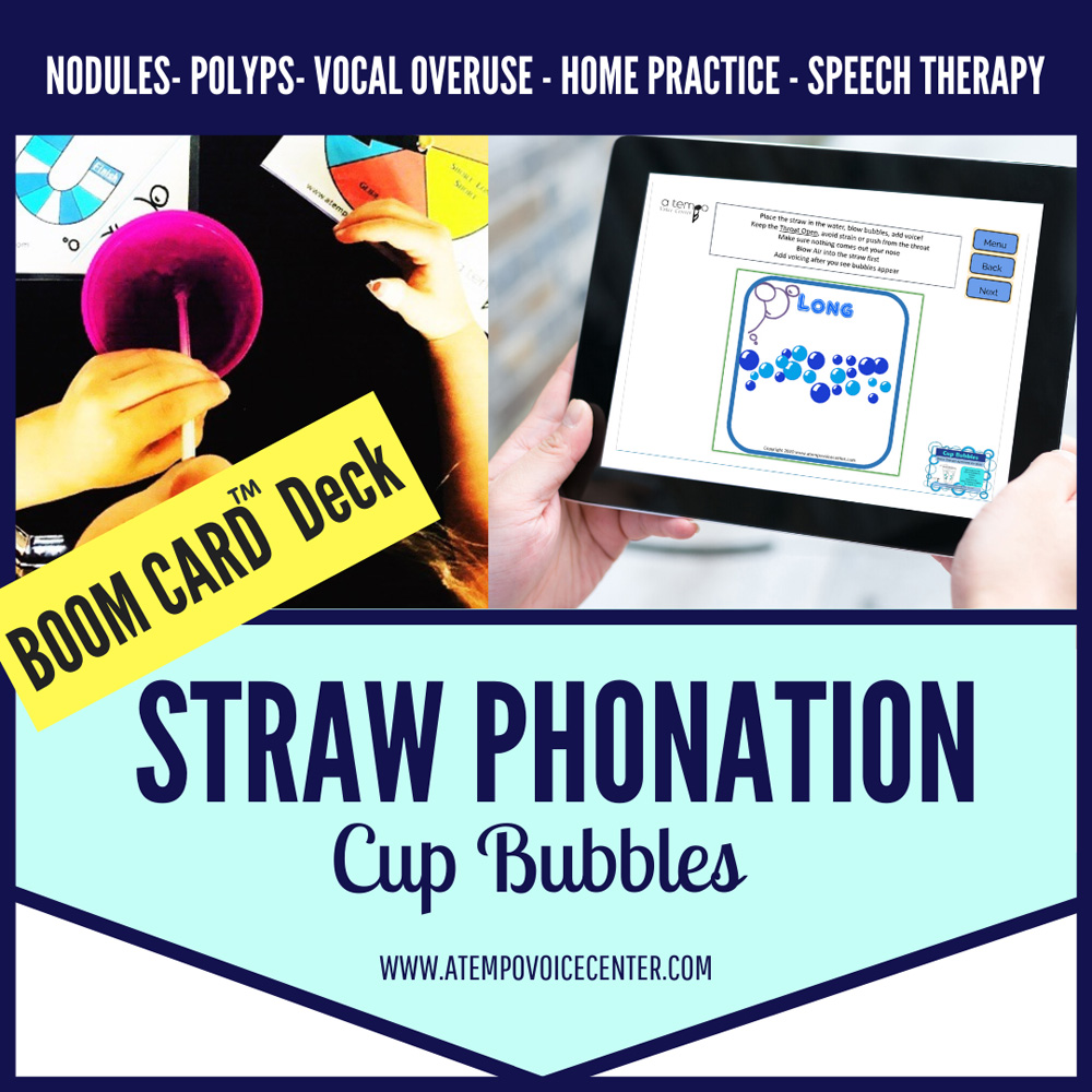 BOOM Cards™ Voice Therapy Cup Bubbles