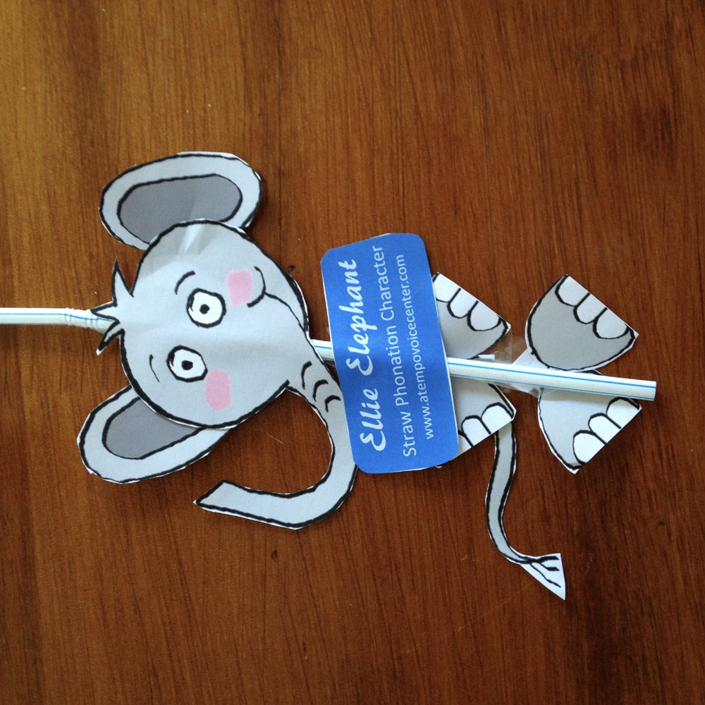Ellie Elephant (Straw Phonation Character)