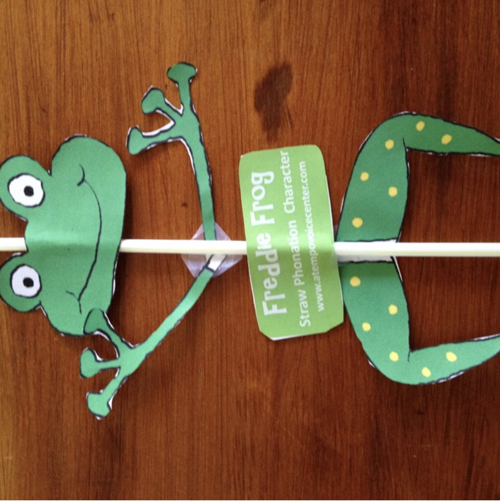 Freddie Frog (Straw Phonation Character)