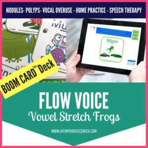 BOOM Cards™ Voice Therapy Stretch and Flow Frogs
