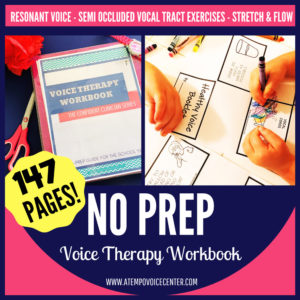 Voice Therapy Workbook No Prep
