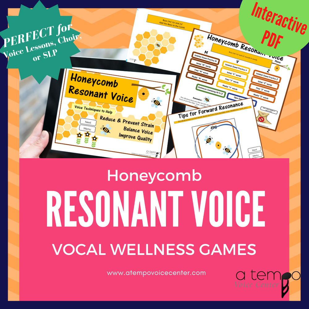 Honeycomb Resonant Voice Singing, Music, Vocal Wellness, Voice Therapy Interactive PDF