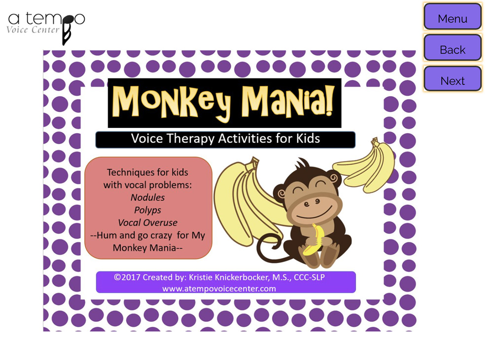BOOM Cards™ Voice Therapy Monkey Mania - Image 3