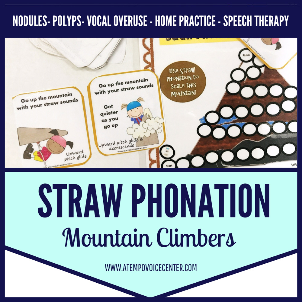 Climb mountains with straw phonation