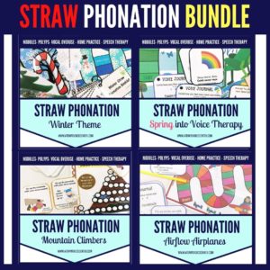 Straw Phonation Voice Therapy BUNDLE