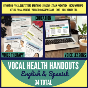 Vocal Health Handouts **UPDATED 2023**