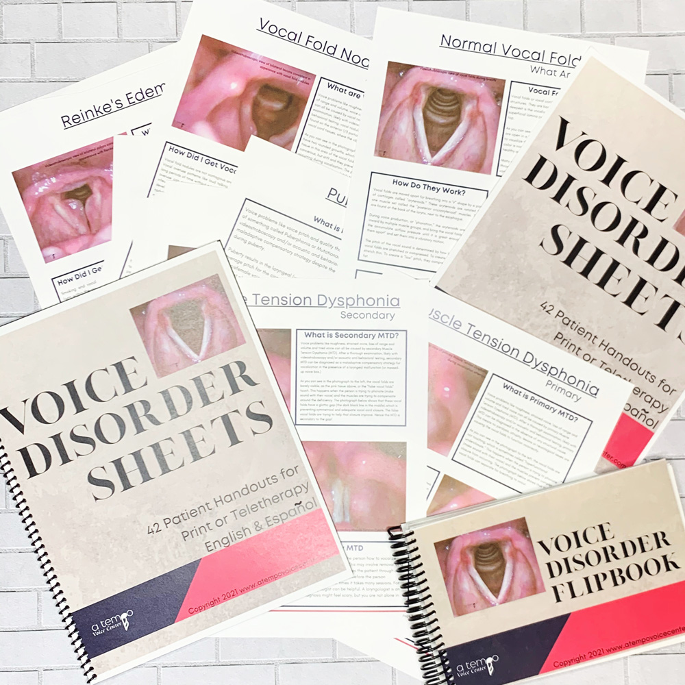 Voice Disorder Flipbook and Sheets - Image 2