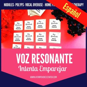 Voz Resonante Intenta Emparejar - Español/Spanish Resonant Voice Therapy Match Game for Speech Therapy