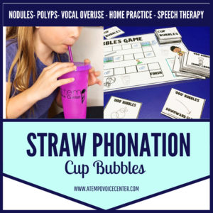 Voice Therapy Cup Bubbles