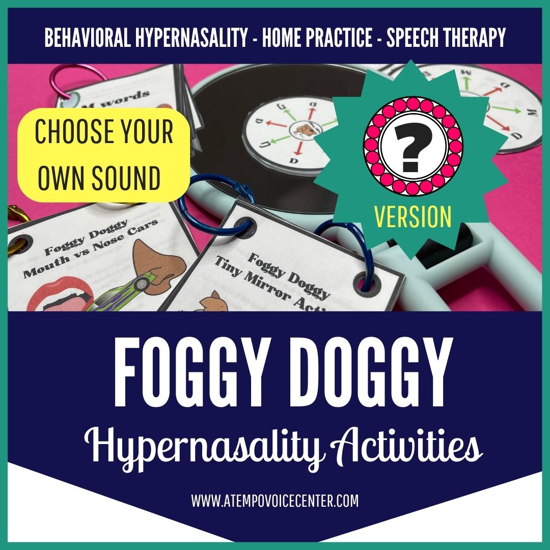 Foggy Doggy Hypernasality Activities Choose Your Sound Version