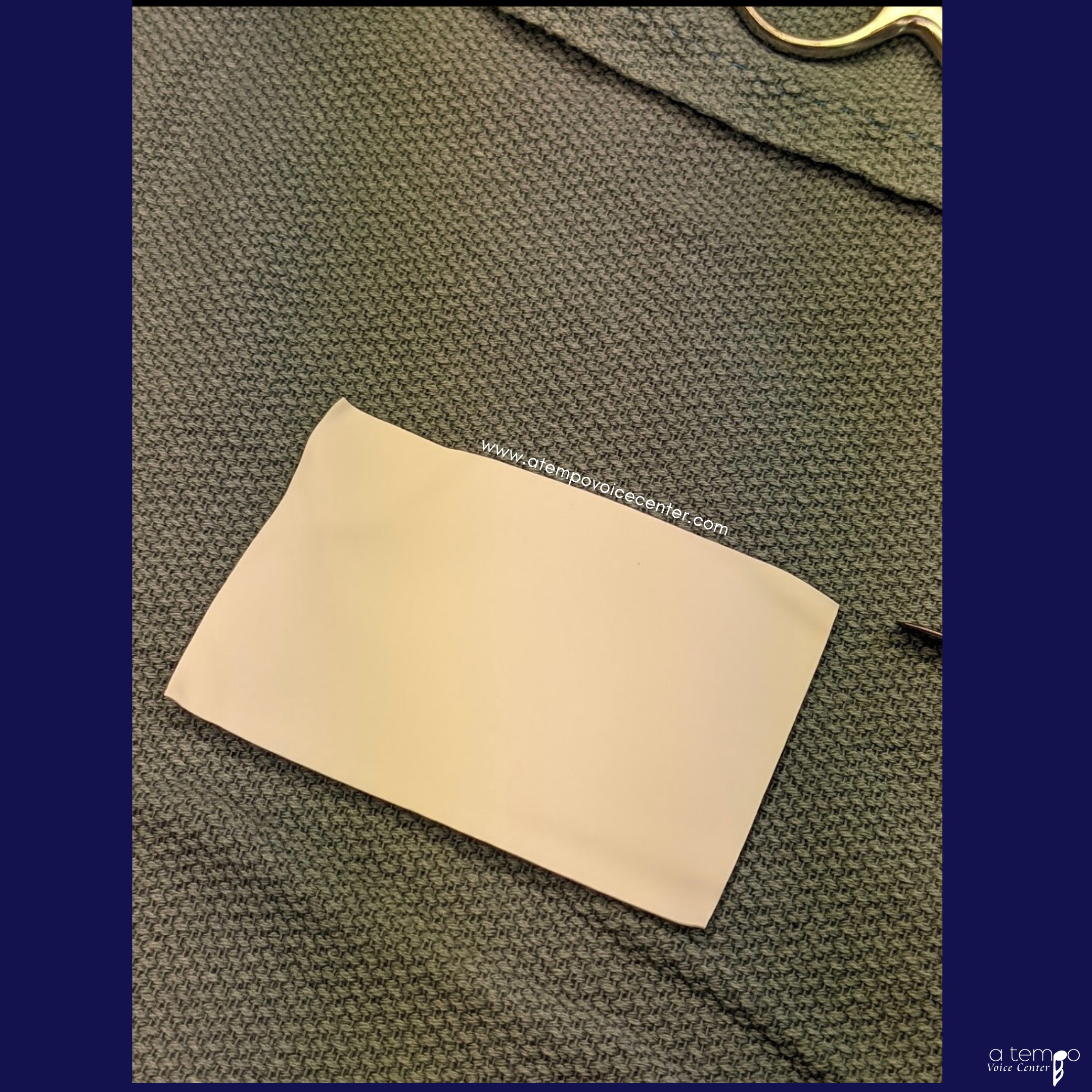 This is the gortex used for the procedure. It was cut into tiny thin strips.