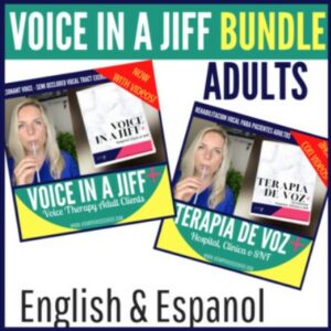 Voice in a Jiff Hospital, Clinic or SNF: English & Espanol Bundle