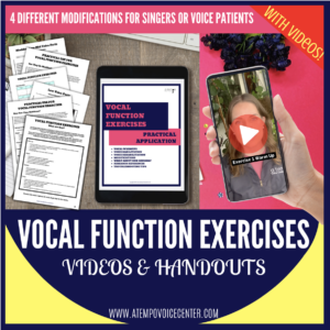 Vocal Function Exercises: Practical Application